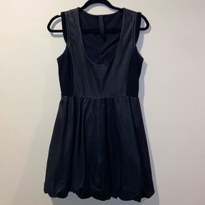 Gestuz Leather Bubble Dress